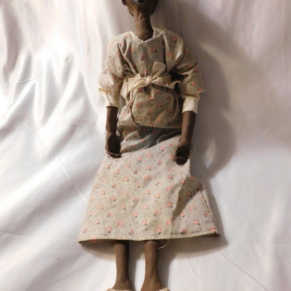 VINTAGE DADDY LONG LEGS OMA GREEN ETHNIC DOLL - Picture 5 of 6